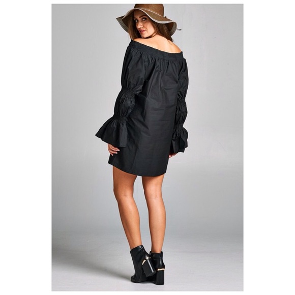 Black Embroidered Tunic Dress - Picture 5 of 10